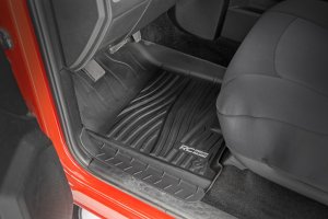 Ram 1500 Classic Floor Mats - Front + Rear - Rough Country - Flex-Fit - '19-'24